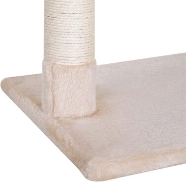 Кліматичний комплекс для котів PawHut з сизалевою колоною, гамаком та покриттям з плюшу, 50 x 36 x 70 см, бежевий