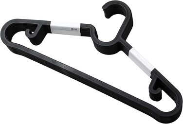 Плечики для одягу IKEA Spruttig пластикові, легкі, 39 см, чорні, 10 шт