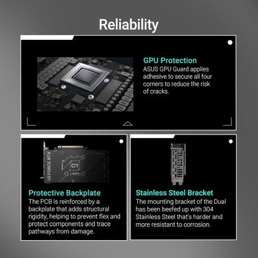Ігрова відеокарта ASUS Dual GeForce RTX 5060 OC Edition 8GB GDDR7, чорна