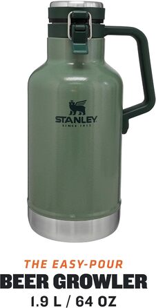Термос-термокана Stanley Classic Easy-Pour 1.9л, нержавіюча сталь, зелений, для напоїв, витримує 24 години, витримує миття в посудомийній машині