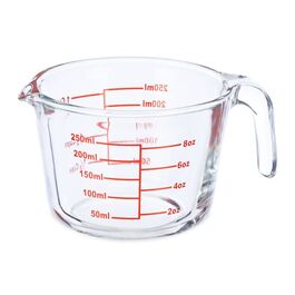 Relaxdays 250 ml Glass Measuring Cup