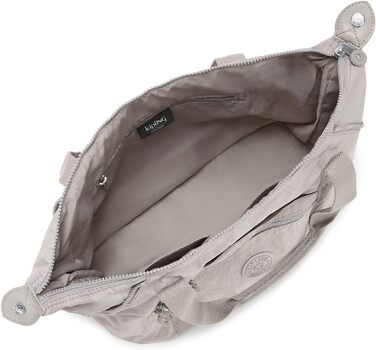 Сумка Kipling ART середнього розміру сіра Gris – оригінальна жіноча сумка через плече
