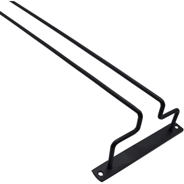 Металевий тримач для келихів вина (4 шт), 40 см, підвісний, для бару, кухні, ресторану