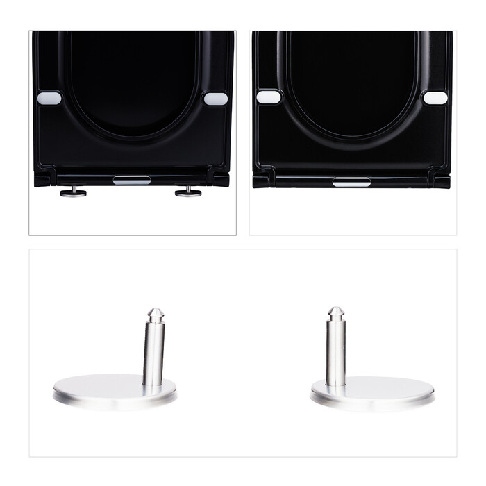Relaxdays Toilet Seat with Soft-Close Mechanism
