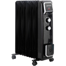 Електричний масляний радіатор PowOn 7 ребер - 30x14x38 см, 2500W | Економне опалення