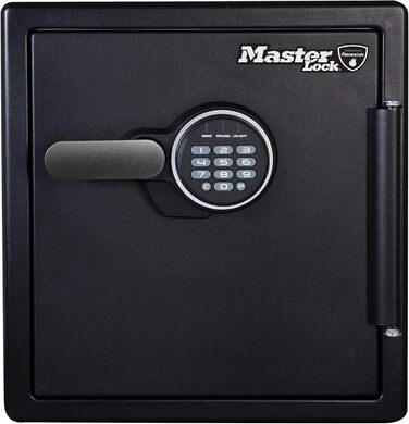 Сейф Master Lock вогнестійкий та водонепроникний з кодовим замком, потрійний захист (пожежа, вода, перевезення), електронний код, 56.6L, 60.3 x 47.2 x 49.1 cm (33L)