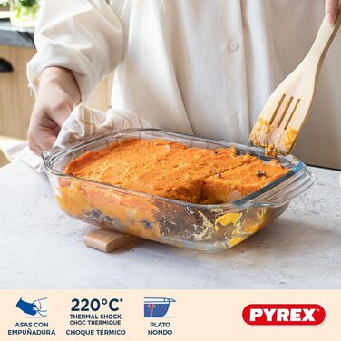 Набір з 3 жароміцних форм Pyrex із боросилікатного скла