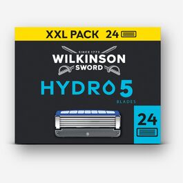 Смінні касети для чоловічої бритви Wilkinson Sword Hydro 5, з вугільним покриттям та зволоженням шкіри, 8 шт. (24 леза)