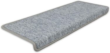 Kettelservice-Metzker Stair Treads/Step Mats Ariston 15-Piece Value Set Rectangular Light Grey 15 Pieces Light Grey Rectangular