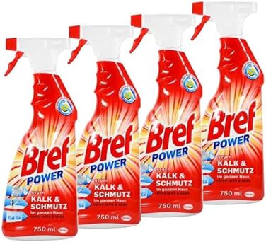 Засіб для чищення Bref Power проти вапна та бруду, набір 8 шт по 750 мл