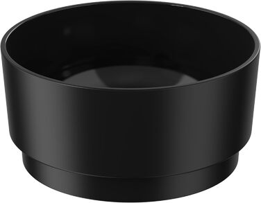 Миска для собак Draiax ElegantFeed M з кераміки – чорна, з матовим зовнішнім та глянцевим внутрішнім покриттям