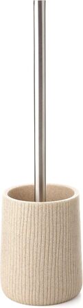 TATAY щітка для унітазу | Полірезин, елегантний дизайн, колекція Saigon, бежевий колір | 10,1 x 10,1 x 35,5 см