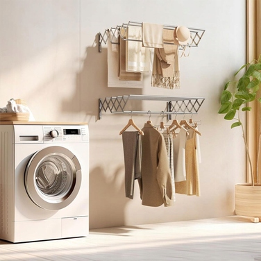 Складана сушарка для одягу, для використання в приміщенні та на вулиці