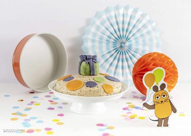 Форма для випічки Dr. Oetker DieMaus, Ø 26 см, сталева, з антипригарним покриттям (помаранчевий/кремовий)