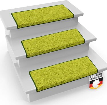 Casa Pura Shaggy Barcelona Stair Treads - 15 Piece Set | Non-Slip, Soft High Pile Carpet | 65 x 23.5 Inch