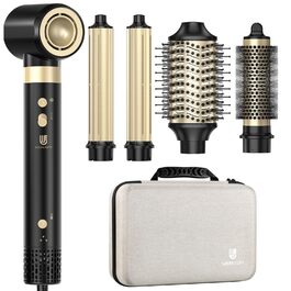 Webeauty Airstyler 7-в-1: Фен-щітка, плойка, випрямляч, 110000 об/хв, 25 м/с, 500 млн негативних іонів