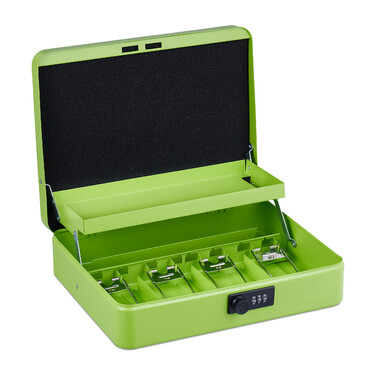 Relaxdays Combination Lock Cash Box - Euro