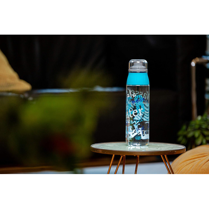 alfi Tritan Water Bottle, BPA-Free, 700ml, tritanBottle Coral, Leak-Proof, Carbonated Drink Safe, Dishwasher Safe, 5495.110.070 Bottle for Togo, School, Sports, Hiking, Leisure (Water Blue)