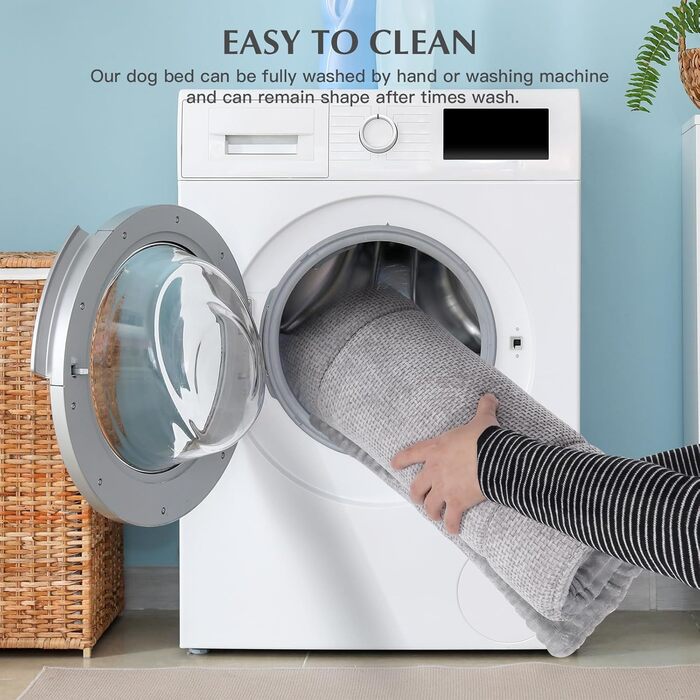 Килимок для собак Vejaoo XZ016 сірий, 60x45 см: миється, м'який, теплий