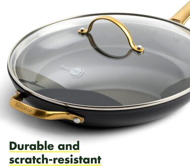 GreenPan Reserve: Набір кухонного посуду 10 предметів з керамічним антипригарним покриттям, чорний (сковорода 30 см)