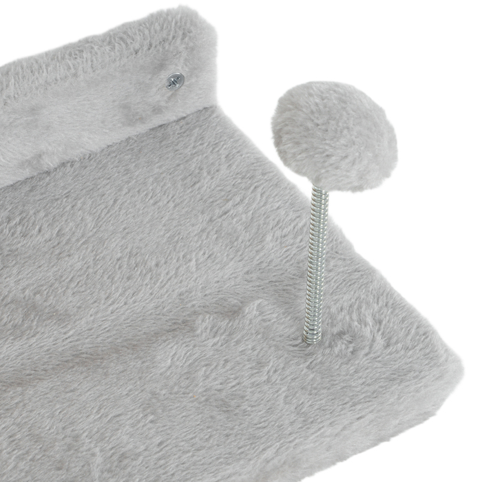 PawHut Cat Climbing Wall Set, 4-Piece Cat Furniture with Steps, Ladder, Jumping Towers, Scratching Posts, Play Ball, Sisal, for Cats up to 5 kg, Light Gray | Aosom