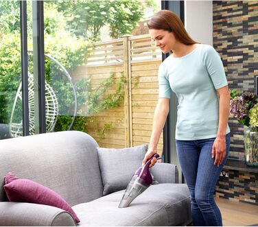 Ручний акумуляторний пилосос BLACK+DECKER Dustbuster 3.6V NVC115JL-QW білий (баклажан)