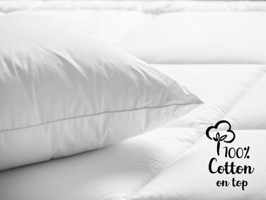 Alreya Quilt Cover 240x220 cm Down Comforter - 100% Cotton Top - Hypoallergenic for Allergy Sufferers - Soft & Warm All-Season Duvet - Breathable Quilt