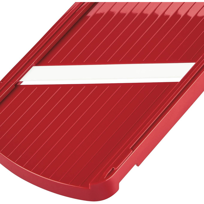 Терезка Kyocera Universal для овочів та фруктів, червона, з керамічними лезами, з захистом пальців, ергономічна, з отвором для підвішування