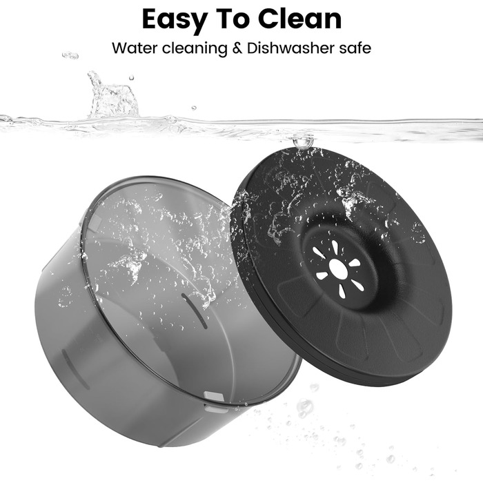 Миска для собак PETTOM 3L без облизування, анти-облизування, велика, витокостійка, чорна