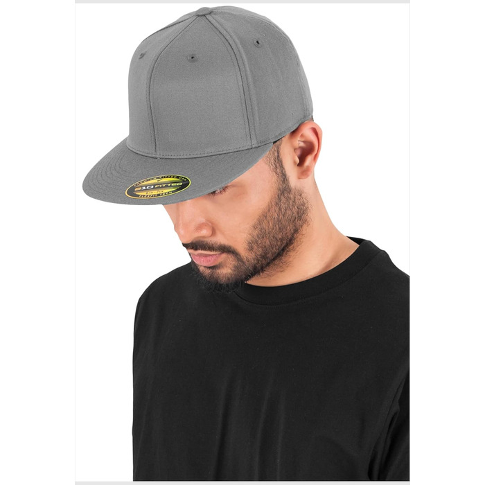 Кепка Flexfit Premium 210 Fitted, унісекс, темно-сіра (L-XL)