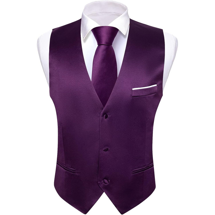 Чоловічий жилет Barry.Wang з паєтками, жаккард, 5 шт. фіолетовий XL