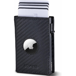 SF SCOFIELD Duality Magflip Airtag Wallet with Coin Pocket | Wallet for 8-9 Cards | Men's Wallet with RFID Protection | Slim Wallet | Smart Wallet | Card Holder with Air Tag Compartment | Wallet