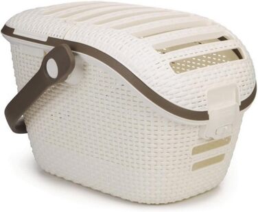 Транспортний бокс для тварин Curver Pet Transportbox L, білий/кремовий, 51x38x33 см