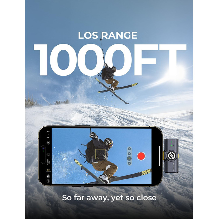 Hollyland Lark M2 бездротовий петличний мікрофон для iPhone 15/16/17 та Android, 300м радіус дії, Hi-Fi звук, шумозаглушення, 30 годин роботи, міні-мікрофон для відео (2TX + USB-C RX + зарядний кейс) USB-C (2TX+1RX) Чорний