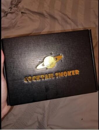 Набір для копчення коктейлів та віскі, з 4 дерев'яними стружками, подарунок на День батька, для Old Fashioned, коктейлів, віскі, бурбону, кави, м'яса, волоського горіха Saturn - волоський горіх