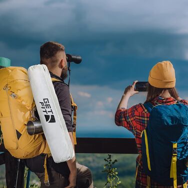 Преміум туристичний стілець Get Fit – зручний складний стілець для відпочинку з кишенею для журналу, тримачем для напоїв та сумкою для перенесення (2 шт., сірий)