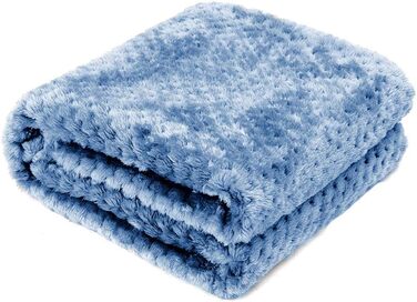 М'яка ковдра для собак 100x120 см, тепла та м'яка ковдра для домашніх тварин, котів та собак (Блакитна)