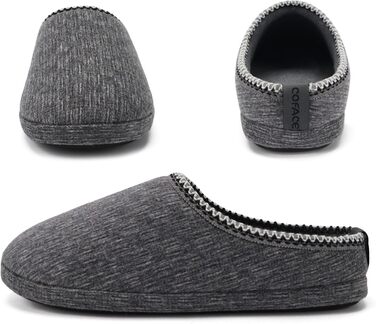 Чоловічі пантолетки COFACE з м'якою піною Memory Foam - зручні домашні тапочки для дому та вулиці (Сірий, 45 EU)