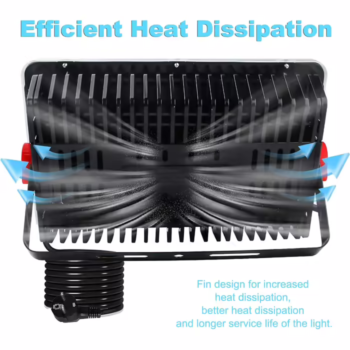 LED Floodlights Outdoor 400W, 2 Pack 40000LM LED Outdoor Floodlights 6500K Cool White LED Spotlight IP66 Waterproof Construction Floodlight LED Floodlight for Garden, Garage, Sports Field, Yard, Hallway (50W*2)