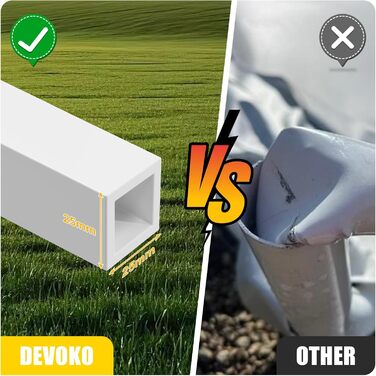 Devoko Gazebo, 2x2 Meter Waterproof, Stable, Winter-Proof, 3-Position Height Adjustment, Foldable Gazebo UV Protection 50+, Folding Tent, Foldable Gazebo with Carry Bag, For Garden, Outdoor, Camping, Grey
