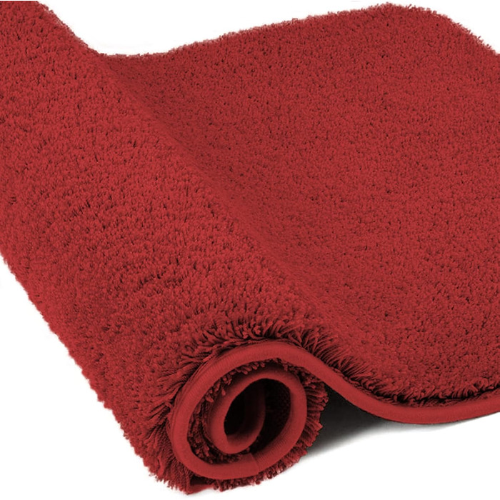 Килимок для ванної кімнати Wyewye з мікрофібри, 40x60 см, 60x90 см, червоний, супер вбираючий