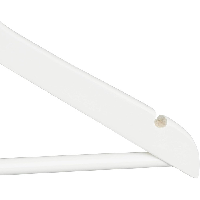 Набір вішалок для одягу Relaxdays з дерева, 30 шт., для штанів, спідниць, суконь, курток, сорочок, з поворотним гачком, 22,50 x 44,50 x 1,00 см, білий