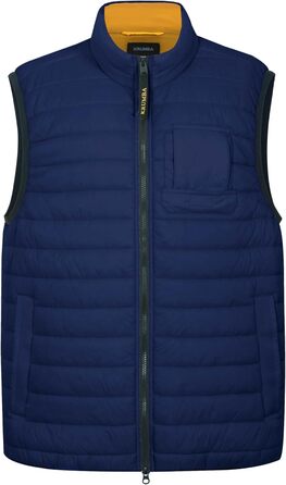 Чоловіча степкова жилетка Krumba для зими: тепла жилетка з утеплювачем для прогулянок, вихідних та активного відпочинку (3XL, темно-синій)