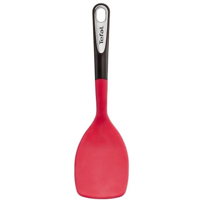Лопатка кухонна Tefal Ingenio K20645 силіконова, чорно-червона, нержавіюча сталь, для посуду з антипригарним покриттям
