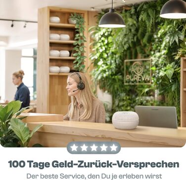 Безструменевий осушувач повітря Flow для кімнат до 25 м² з гранулами осушувача 450г - для комфортного мікроклімату (кремовий)