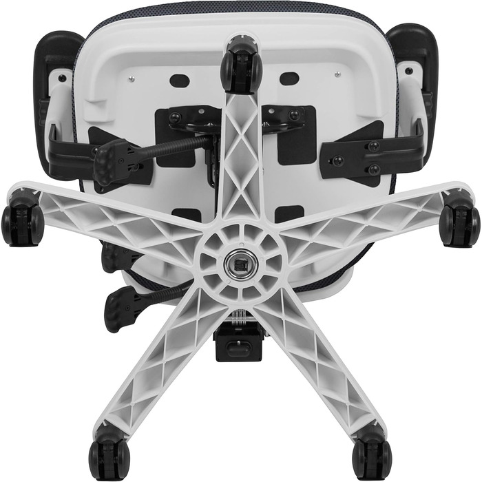 Офісний стіл Flash Furniture з сітчастою спинкою, м'яке сидіння, чорний, 68.6 x 64.8 x 112.4 см