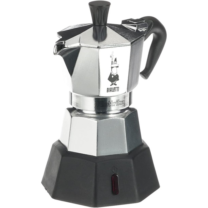 Електрична кавоварка Bialetti Moka Elettrika, 2 чашки, алюміній