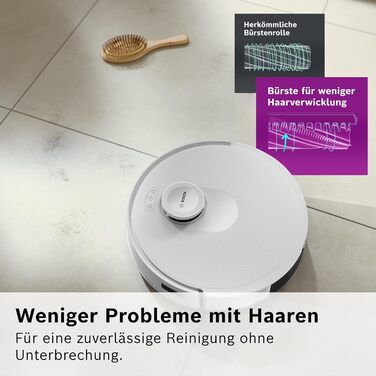 Робот-пилосос Bosch Spotless BCRD1W з функцією миття, 11000 Па, білий