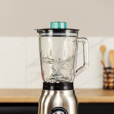 Cecotec Power Black Titanium 1300Max Stand Mixer - 1300W, 1.5L, 2 Speeds, Titanium Blades, Pulse Function, Ice Crusher