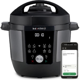 Instant Pot Plus 9-в-1: мультиварка, сковорода, рисоварка, йогуртниця, су-вид, 5.7 л, нержавіюча сталь, WiFi